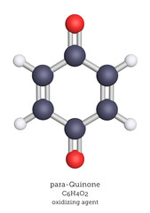 Obraz premium Para-quinone, molecular oxidizing agent