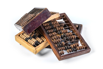 Old wooden abacus