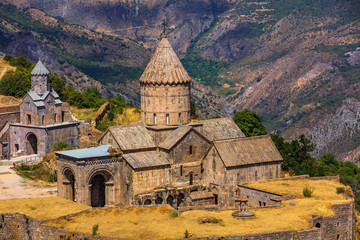 Tatev monastery landmark of Syunik province Armenia eastern Europe - obrazy, fototapety, plakaty
