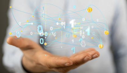 abstract social network scheme, which contains business people