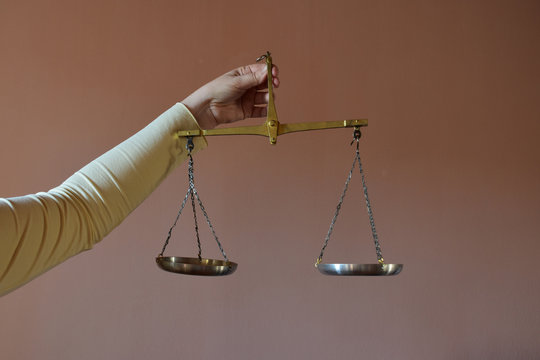Balkemwaare als Symblol f&uuml;r Justitia, Gerechtigkeit