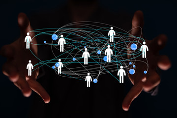 pointing business or team network