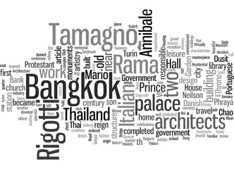 Italian architects in Bangkok monuments to their artistry