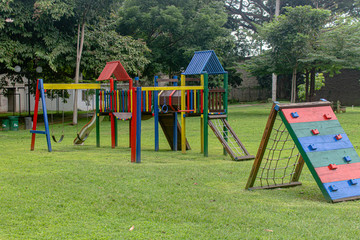 colorful playground in the park