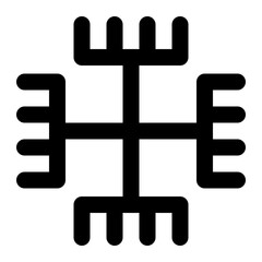 Fototapeta premium Paganism Line Icon Vector