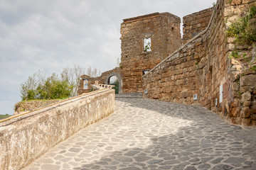 View on old town of Bagnoregio - Tuscany, Italy