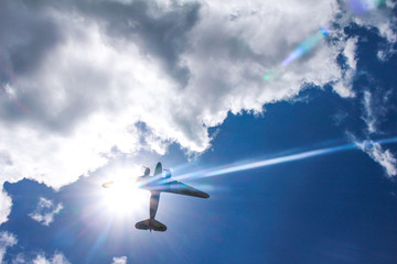 airplane in sky