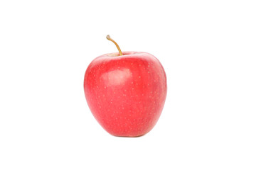 Plakat Sweet red apple isolated on white background