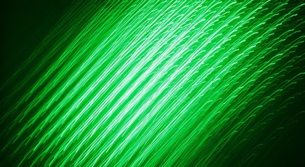 Drawing the green light, beautiful abstract blur or the light of green LED. Bokeh background