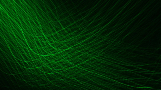 Drawing the green light, beautiful abstract blur or the light of green LED. Bokeh background