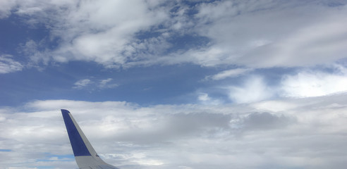 Aerial view from the plane - Happy holidays