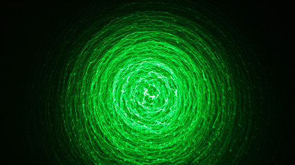 Drawing blurred green light, beautiful abstract or the light of green LED bokeh background