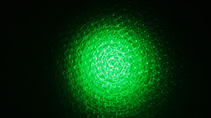 Drawing blurred green light, beautiful abstract or the light of green LED bokeh background