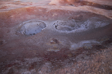 The gaysers of the Bolivian plateau
