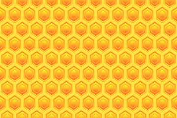Abstract color hexagonal grid seamless background.