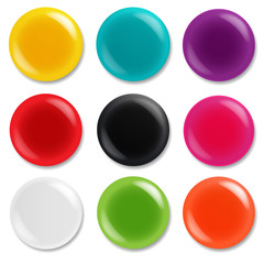 Badge Set Isolated In White Background