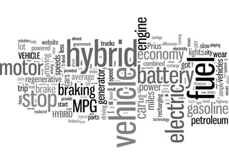 Fototapeta premium Hybrid Car Technology