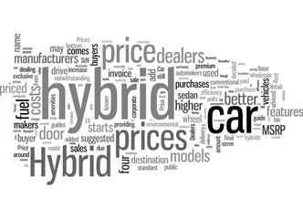 Hybrid Car Prices Good Value For The Money