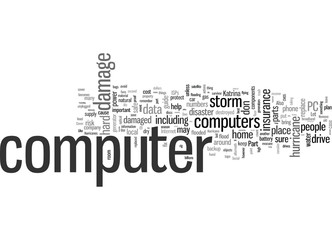Fototapeta premium Hurricane Proof Computer