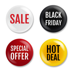 Sale Badge Isolated White Background