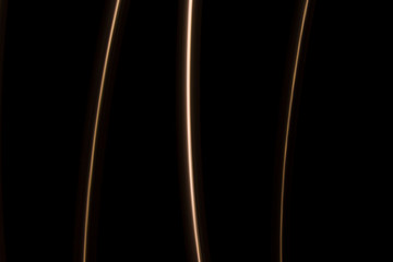 gold  light lines on a black background