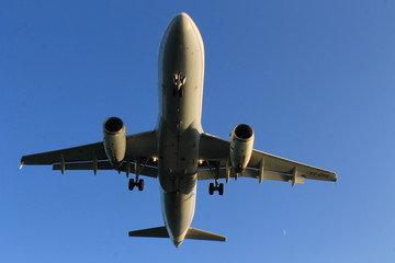 airplane over head