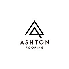 Modern logo design of letter AR and real estate company with white background - EPS10 - Vector.