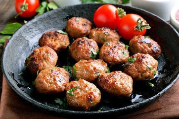 Homemade cutlets from minced meat