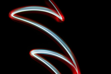 multicolored light lines