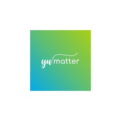 Clean modern logo design of letter yumatter with simple background - EPS10 - Vector.