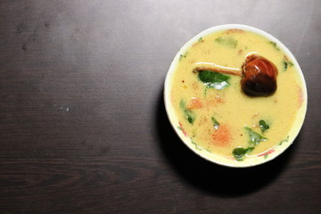Lemon coconut milk soup