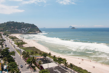 Barra da Tijuca beach in Rio de Janeiro, Brazil