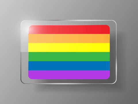 Gay vector flag or LGBT. Rainbow flag. Pride symbol.