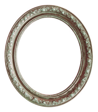 Vintage silver round frame