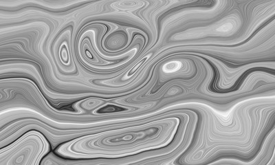 The texture of black and white marble for a pattern of packaging in a modern style. Beautiful drawing with the divorces and wavy lines in gray tones for wallpapers and screensaver.