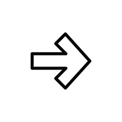 arrow icon vector trendy flat design