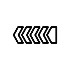 arrow icon vector trendy flat design