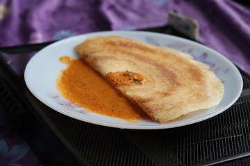 Dosa with Chutney
