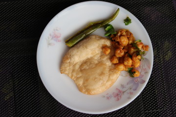 Poori with 