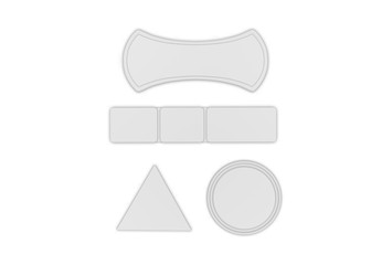 Multi Purpose  Gel Pad for cell phone Holder for branding. 3d render illustration.