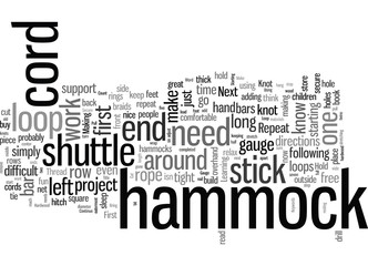 Fototapeta premium How To Make A Rope Hammock