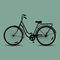 Fototapeta na wymiar Bicycle icon on white background