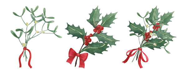 christmas traditional bouquet collection