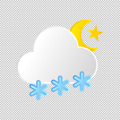 Isolated weather icon. Vector Illustration