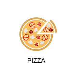 Pizza icon. Pizza symbol design. Stock - Vector illustration can be used for web.