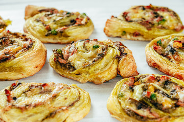 Green Pesto Pizza Swirl Wheels
