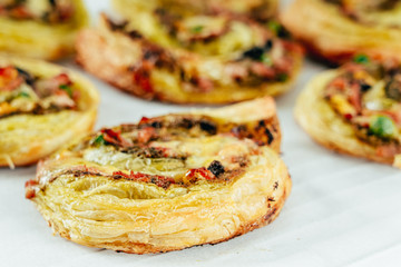 Green Pesto Pizza Swirl Wheels