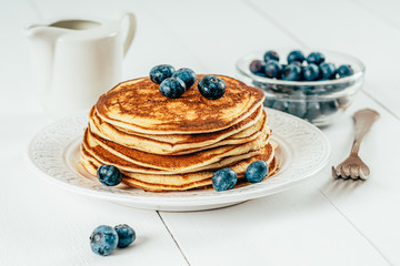 Blueberry And Ricotta American Pancakes