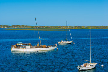 Obraz premium Boats on a sunny day