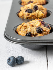 Blueberry And Apple Fruity Cupcakes Muffins